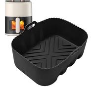 Cesta de silicona para freidora de aire, forro de cesta para hornear, resistente a altas temperaturas, rectangular, para microondas, vaporizador, ayuda para cocina, carne, vegetales, restaurantes