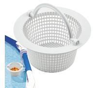 Cesta de skimmer de piscina, cesta de repuesto de filtro con asa, accesorio de limpieza de piscina para eliminar hojas, escoria de pelo y hierba, cuenta con material ABS