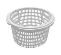 Cesta de skimmer de piscina de 18 cm, color blanco para uso general en varios tipos de piscinas, recoge desechos de superficie, protege eficazmente el filtro y la bomba de daños, garantiza un