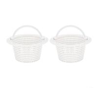 Cesta de skimmer de piscina sobre el suelo con ajuste estándar a través de la pared para HydroSkim 513330 y SP1091WM compatibilidad (paquete de 2)