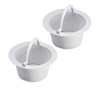 Cesta de skimmer para piscina a través de la pared con asa, herramienta de limpieza de piscina, filtro de suelo