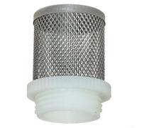 Cesta de succión de cabeza de acero inoxidable 304 con filtro de latón para aplicaciones de fontanería (DN15)