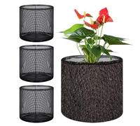 Cesta de tela para plantas acuáticas - 4 piezas de malla para cultivo de flores, maceta de tela para plantas acuáticas - para patio, jardín, terraza, patio trasero, propietarios de casa, jardineros