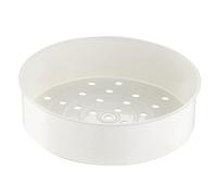 Cesta de vapor, 2L plástico de plástico universal Ratón de vapor Grid de vapor con orificios de drenaje para cocina cocedera de cocción eléctrica