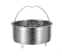 Cesta de vapor de acero inoxidable 304, 6.5 pulgadas de diámetro, estante de vapor multifuncional para distribución uniforme del calor, apto para lavavajillas, uso en cocina doméstica (16.5 cm)