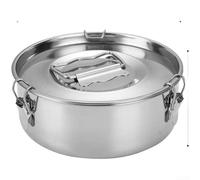 Cesta de vapor de acero inoxidable 304 con borde antideslizante para un uso seguro durante los procesos de cocción al vapor y horneado (grande)