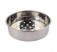 Cesta de vapor de acero inoxidable 304, estante de vapor grueso y profundo para verduras, bollos y frutas, se adapta a arroceras, woks, accesorio de cocina, plateado (22,5 cm) (22,5 cm)