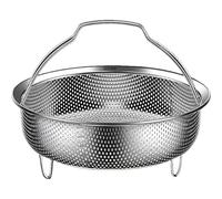Cesta de vapor de acero inoxidable | Arrocera para olla instantánea con asa | Cesta de vapor de verduras | Inserto de vapor de metal para cocinar mariscos vegetales