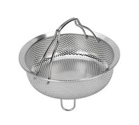 Cesta de Vapor de Acero Inoxidable, Cesta de Vapor de Verduras con Mango Plegable para Olla, Colador de Malla Multiusos para Cocinar (L)