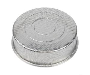 Cesta de vapor de acero inoxidable con mango resistente al calor para una transición perfecta entre la olla y el mostrador (L)