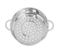 Cesta de Vapor de Acero Inoxidable, Rejilla Vapor Apilada, Cuadrícula de Vapor Doble con Diseño de Drenaje, Cocinero de Vapor Vaporizante para Bollos de Cocina Vegetales (SILVER)