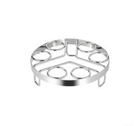 Cesta de vapor de metal de alta calidad, soporte para huevos de 6 agujeros, acero inoxidable, estante de vapor de alimentos para cacerola, olla a presión, asar