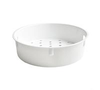 Cesta de vapor de plástico para utensilios de cocina diseñado para su uso con ollas arroceras para cocinar al vapor verduras, mariscos, huevos, carnes y alimentos para bebés (4L-5L)