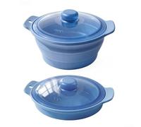 Cesta de vapor de silicona para microondas, bandeja de vapor plegable para cocinar saludable y baja en grasa, apta para lavavajillas, silicona de grado alimenticio, recalienta las sobras sin secar