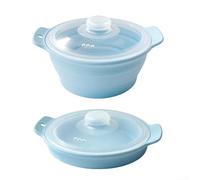 Cesta de vapor de silicona para microondas, bandeja de vapor plegable para cocinar saludable y baja en grasa, apta para lavavajillas, silicona de grado alimenticio, recalienta las sobras sin secar