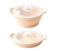 Cesta de vapor de silicona para microondas, bandeja plegable de vapor para verduras para cocinar saludable y baja en grasa, apta para lavavajillas, silicona de grado alimenticio, recalienta las sobras