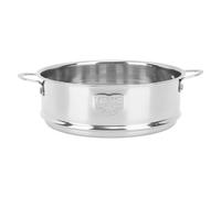 Cesta de vapor de verduras, cesta de vapor para olla, olla de vapor de construcción de acero inoxidable de doble oreja para alimentos, fideos de arroz vegetarianos (Plata)