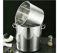 Cesta de vapor para pasta, mariscos, con cesta para hervir, ideal para langosta, cangrejo, hervir camarones, sopas y caldos