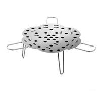 Cesta de vapor plegable con salvamanteles, cesta de vapor plegable de acero inoxidable 304, vaporizador para apartamentos, RV
