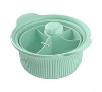 Cesta de vapor plegable para cocinar, vaporizador de verduras de tamaño flexible con asas, funda de vapor segura para freidora de aire para albóndigas, bollos de 22,8 cm (verde)