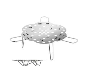 Cesta de vapor plegable y ajustable en altura ajustable, solución de cocción al vapor para, albóndigas, arroz, pescado, alimentos, preparación de comidas, hornillo de sartén