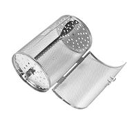 Cesta del Horno Cesta de Asado de acero inoxidable antiadherente duradero para hornear Horno asado para hornear tuercas rotativas frijoles cesta de maní parrilla de barbacoa12cm * 18cm