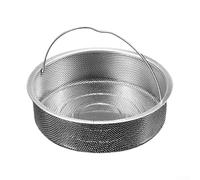 Cesta del vapor del acero inoxidable, cesta del vapor de la comida con la manija, para el calor equilibrado para el pote (L)