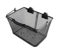 Cesta delantera de la bicicleta de los niños de hierro resistente Diseño práctico para jóvenes jinetes (negro)