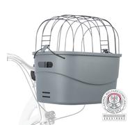 Cesta delantera para bicicleta 42 × 39 × 30 cm gris