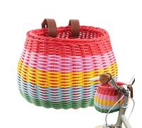 Cesta Delantera Para Bicicleta | Cesta Para Bicicletas Y Scooters: Accesorios De Ciclismo Desmontables Montados En El Manillar Tejido Para Picnic En La Playa En El Patio Trasero, Elaborados Con Materi