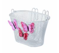 Cesta delantera para niños Basil Jasmin blanco de acero para ruedas de 12 a 20