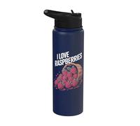 Cesta desbordante I Love Raspberries Stainless Steel Insulated Water Bottle