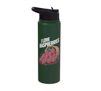 Cesta desbordante I Love Raspberries Stainless Steel Insulated Water Bottle