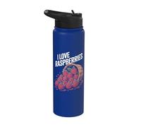 Cesta desbordante I Love Raspberries Stainless Steel Insulated Water Bottle