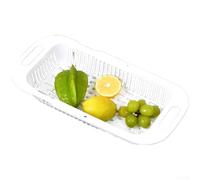 Cesta Drenaje Fregadero Retráctil Ajustable 34-45cm(White)