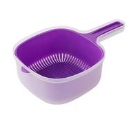 Cesta Drenante - Colonia De Lavado De Verduras, Tazón De Limpieza De Frutas | Cesta De Almacenamiento De Alimentos De Doble Capa, Enjuague Versátil Y Contenedor De Tensión Con Mango Para Productos