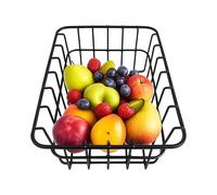 Cesta enfriadora, contenedor organizador de alambre apilable, contenedores de organización de despensa de cocina, para productos, verduras, frutas, bebidas, alimentos, cerveza, picnic, camping, al