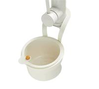 Cesta escurridora colgante for fregadero de cocina creativa con tapa inferior desmontable y abatible. Filtro basura desagüe rápido rejilla limpieza Para drenar el agua rápidamente(White)