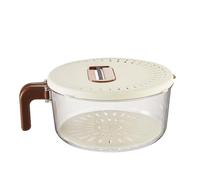 Cesta Escurridora Para Frutas,Bol De Doble Capa Para Lavar Fruta - Cesta Escurridora con Asa Plegable para Cocina Preparación de Alimentos Comida Ensaladas Picnic Viaje Camping Barbacoa Casa
