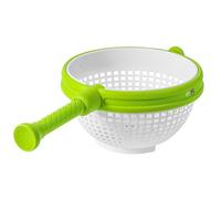 Cesta Escurridora Plegable for Frutas y Verduras, Filtro de Lavado de Verduras de Cocina con Mango Plegable, Centrifugadora De Ensaladas con Escurridor, Cesta de Drenaje y Descarga de Ensalada