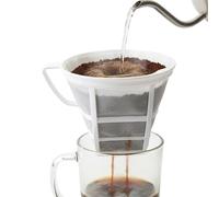 Cesta Filtro Café Reutilizable - Tamiz Nylon Universal Con Asa Para 6-8 Tazas | Filtro, Purificador Agua & Máquina Café, Accesorio Infusión Lavable & Ecológico