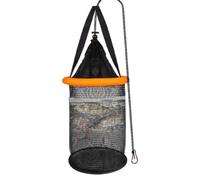 Cesta Flotante De Pesca Cesta De Red Plegable para Capturas Vivas