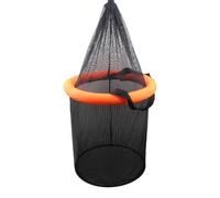 Cesta Flotante para Peces: Red Plegable de Captura Viva, Cesta de Malla portátil con cordón para cangrejos de río, bagre, Agua Salada, Agua Dulce, Accesorios de con Mosca