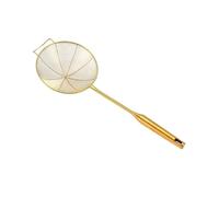 Cesta for freír, filtro de aceite acero inoxidable, cesta for dorada, cucharón largo, tamiz for dumplings y fideos, herramientas cocina(XL)