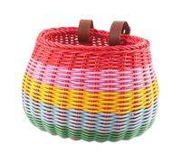 Cesta frontal de bicicleta genérica - Accesorio de ciclismo tejido y extraíble para manillar | Cesta delantera de mimbre para bicicletas infantiles para viajes, picnic, playa, parque, escuela y jardín