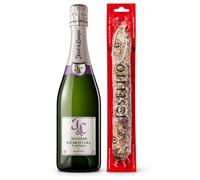 Cesta Gourmet Navidad cava Juvé & Camps Essential Púrpura con Salchichón Vela Joselito 1 botella 75 cl y 1 embutido