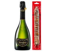 Cesta Gourmet Navidad cava Juvé & Camps La Capella Brut Nature con Chorizo Vela Joselito 1 botella 75 cl y 1 embutido