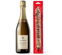 Cesta Gourmet Navidad cava Juvé & Camps Milesimé Chardonnay con Chorizo Vela Joselito 1 botella 75 cl y 1 embutido