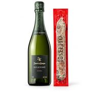 Cesta Gourmet Navidad cava Juvé & Camps Milesimé Xarel.lo Brut Nature con Salchichón Vela Joselito 1 botella 75 cl y 1 embutido