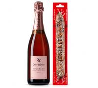 Cesta Gourmet Navidad cava Juvé & Camps Pinot Noir Rosé Milesimé con Chorizo Vela Joselito 1 botella 75 cl y 1 embutido